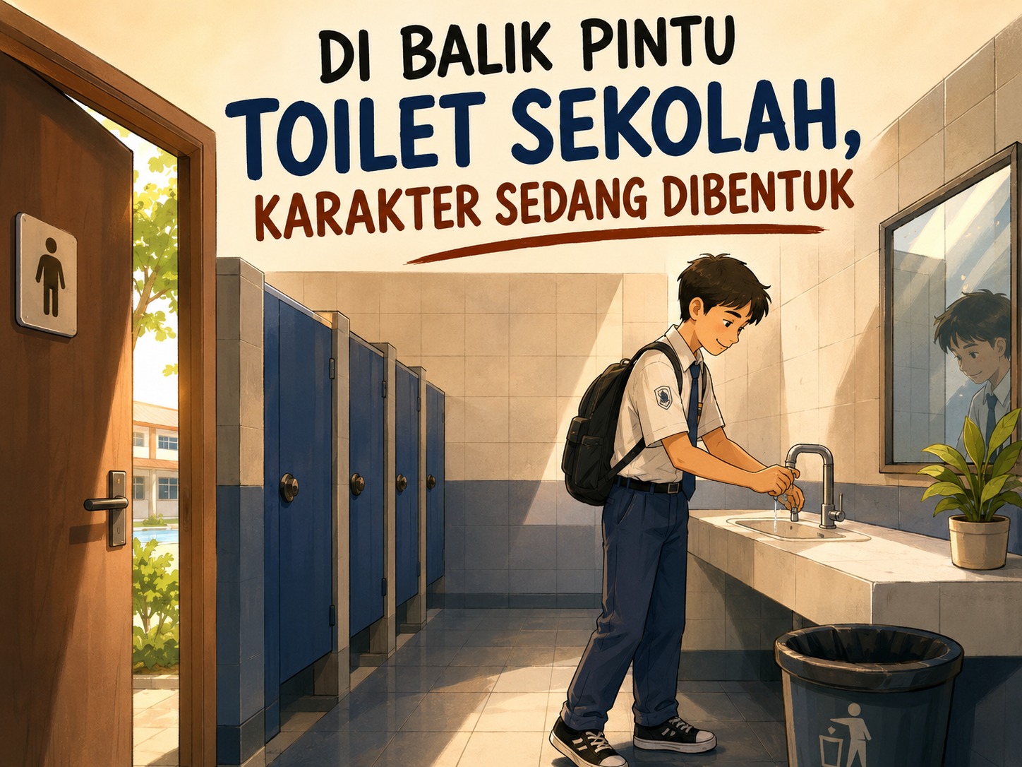 Di Balik Pintu Toilet Sekolah, Karakter Sedang Dibentuk